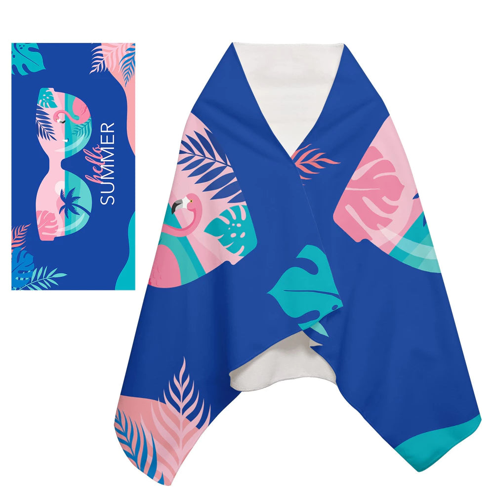 Sommartema strandhandduk (150x70cm)