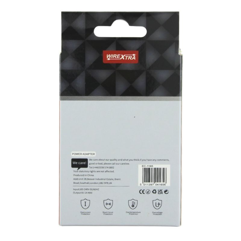 WireXtra 5V 1A supernopea laturi